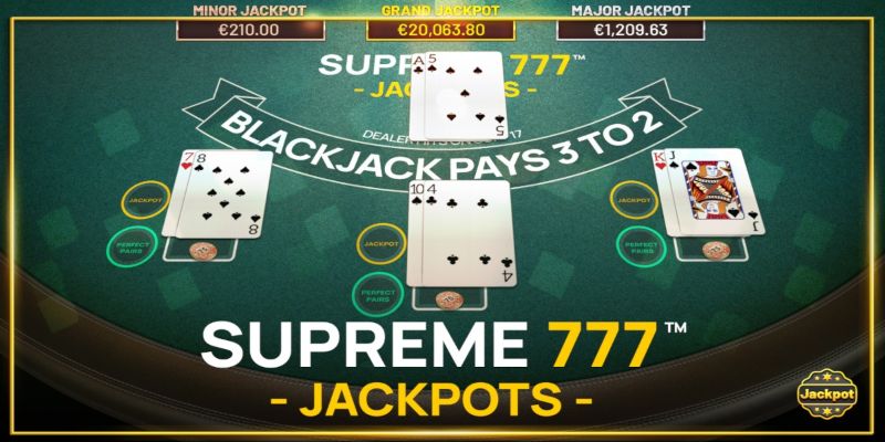 Cách chơi Blackjack Supreme Multi Hand Perfect Pairs tại K8