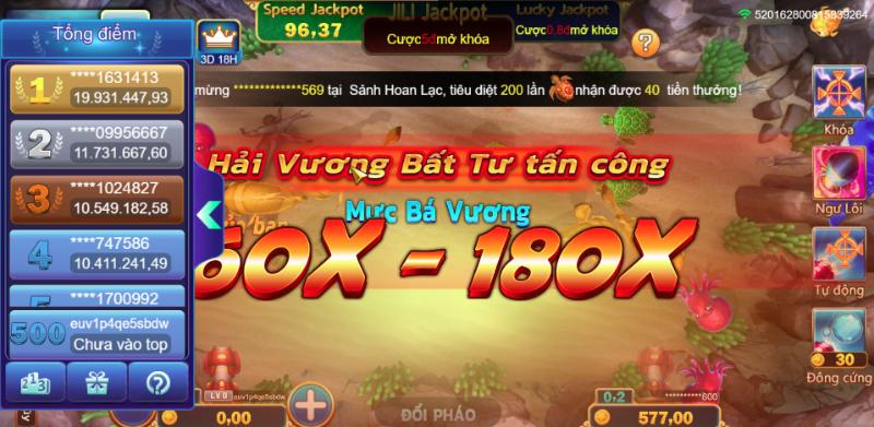 Luật chơi Jackpot Fishing Jili