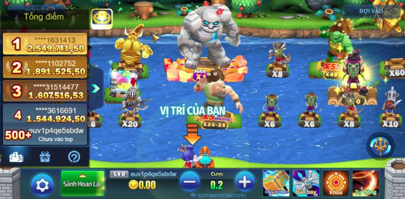 Hướng dẫn cách chơi Boom Legend fishing trên Eu9bet