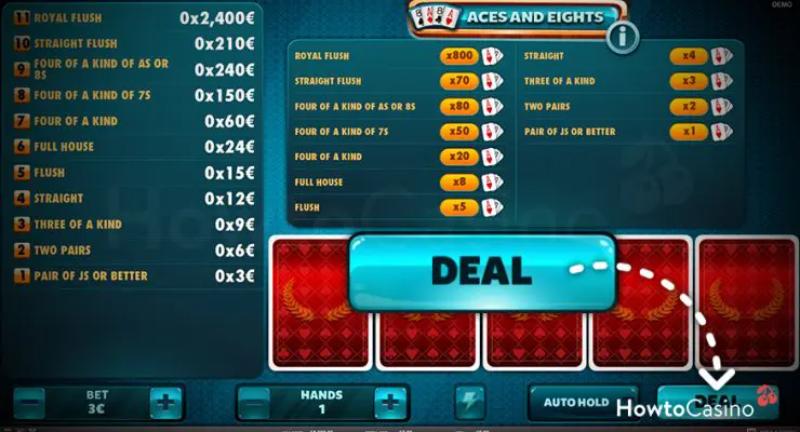 Cách chơi Aces & Eights 50 Hand chi tiết