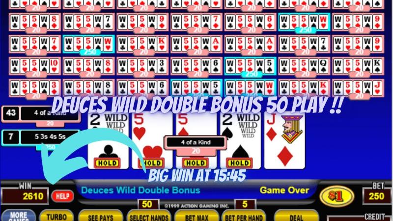 Cách chơi Bonus Deuces Wild 50 Hand mới nhất