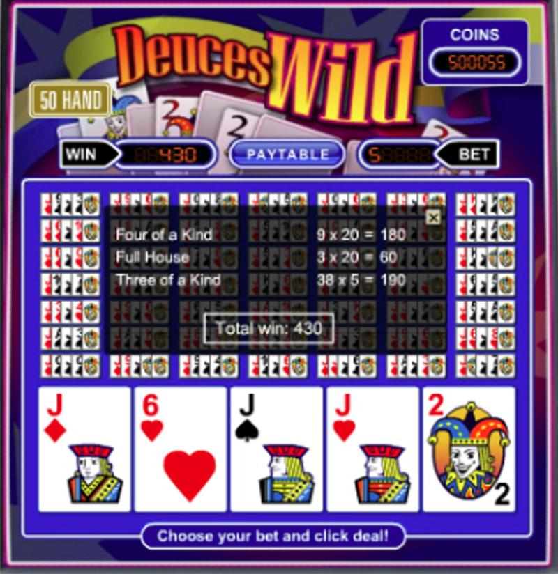 Đánh giá Deuces Wild 50 Hand mới nhất