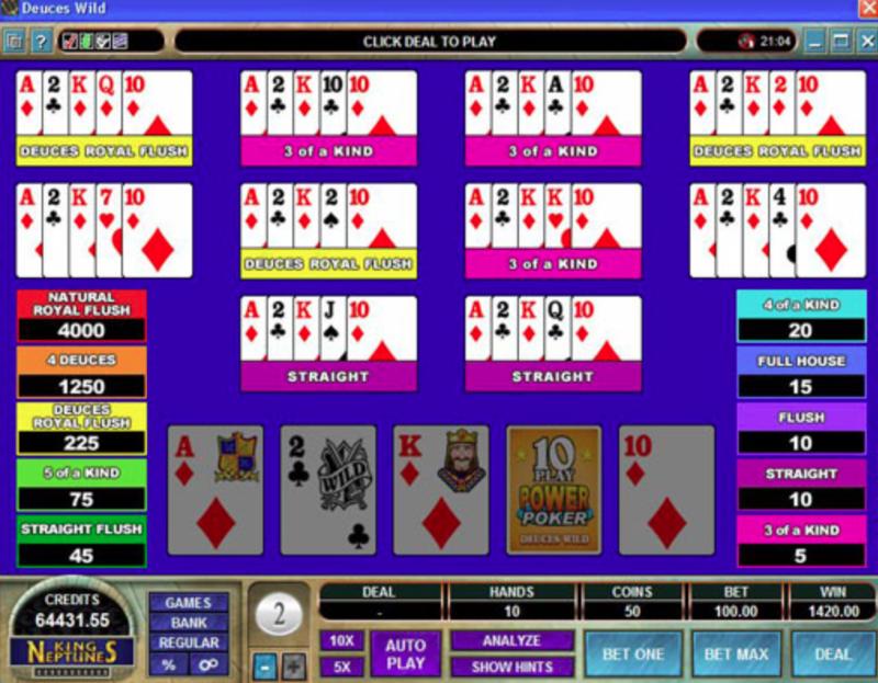 Luật chơi All American Poker 10 Hand