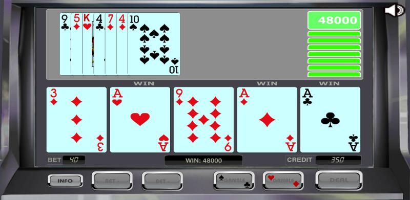 Luật chơi All American Poker 5 Hand