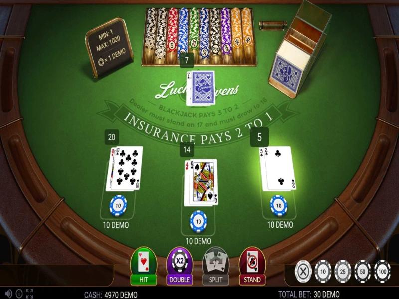 Cách chơi Blackjack Lucky Sevens chi tiết tại Eu9bet