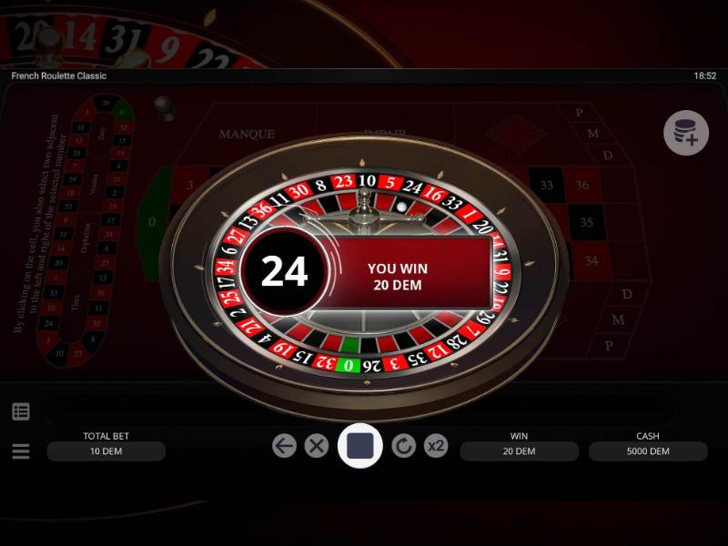 Luật chơi French Roulette Classic cơ bản